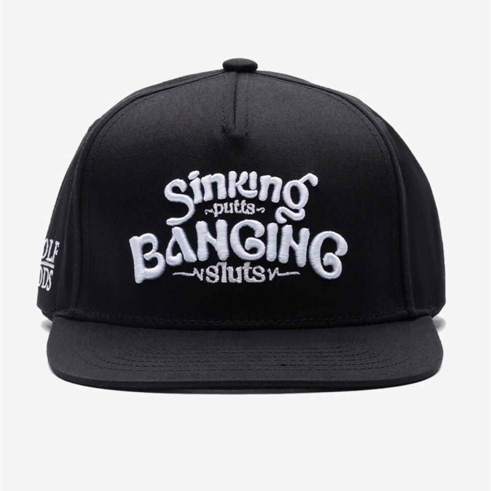 Golf Gods NWT Sinking Puts & Banging S...s Snap Back Hat